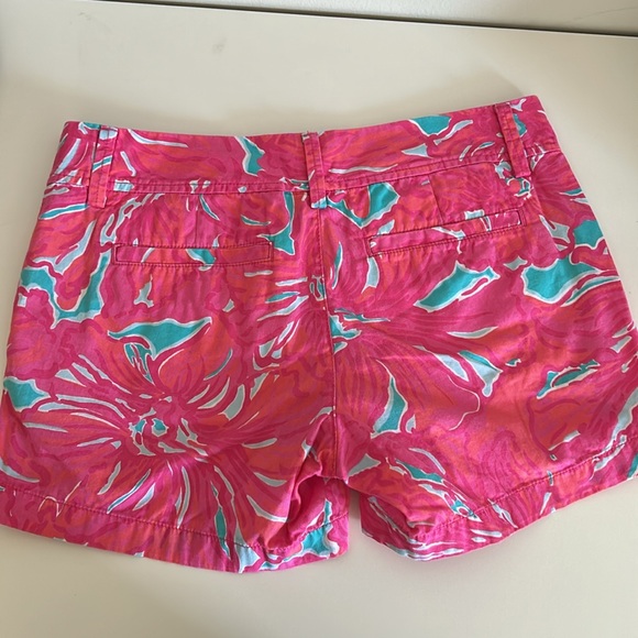 Lily Pulitzer The Callahan Shorts Pink and Blue Size 2 - Picture 5 of 6